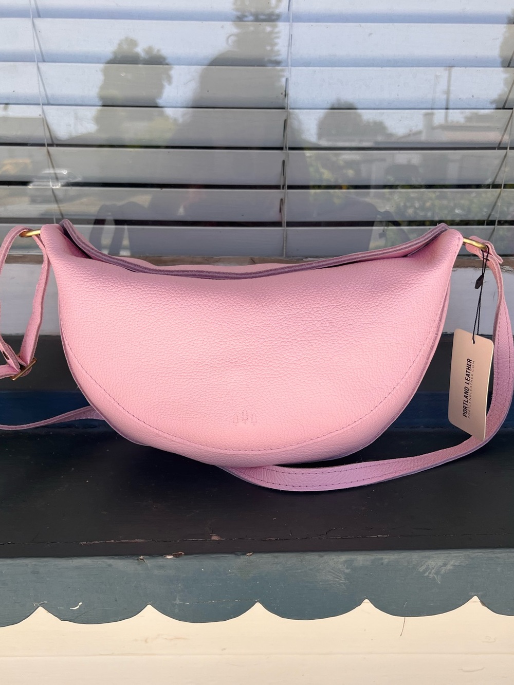 Portland Leather Pink Koala Crossbody Bag